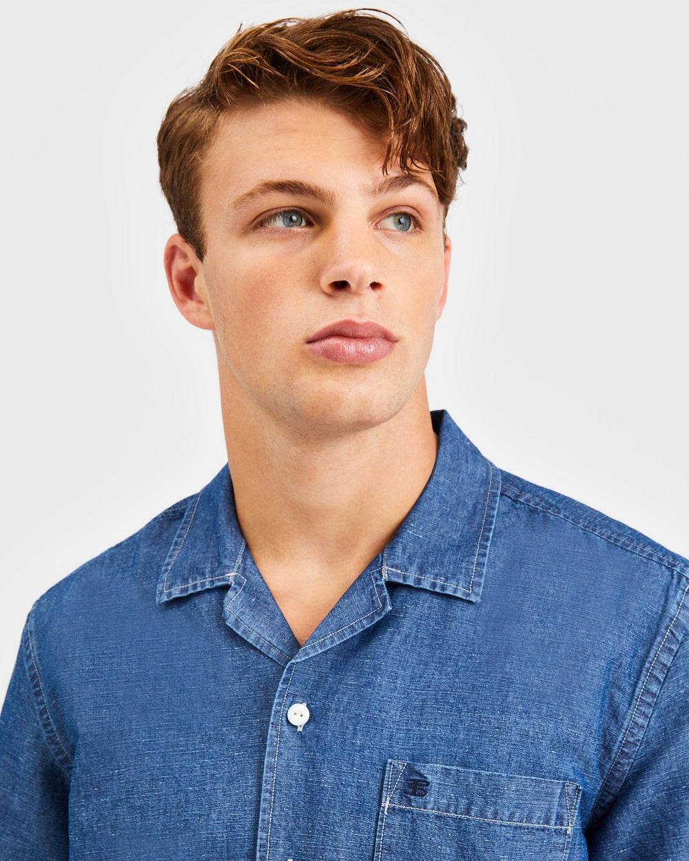 Chemises Ben Sherman Hastings Garment Dye Chambray Indigo | MXG-89963780